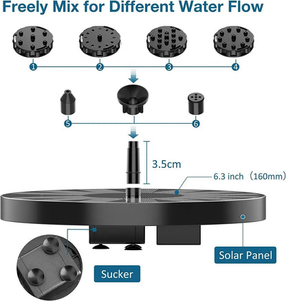 Solar Powered Water Fountain