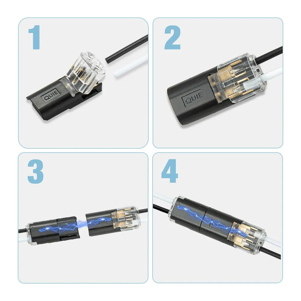 Double Wire Plug in Connector